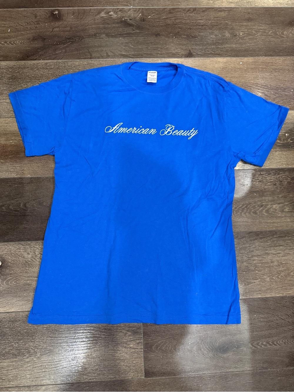 PINK Victoria’s Secret “American Beauty” Royal Blue Graphic Tee